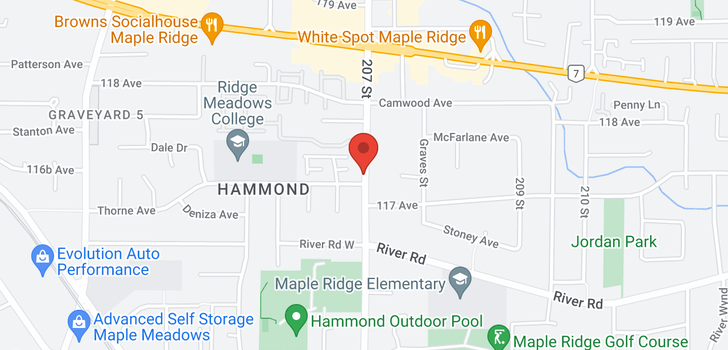 map of 13 20681 THORNE AVENUE